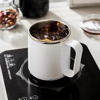 500ML Coffee Insulation Cups Thermal Mug with Handle Portable Stainless Steel Bottle Thermal Milk Mug Double Layer Coffee Cup 3