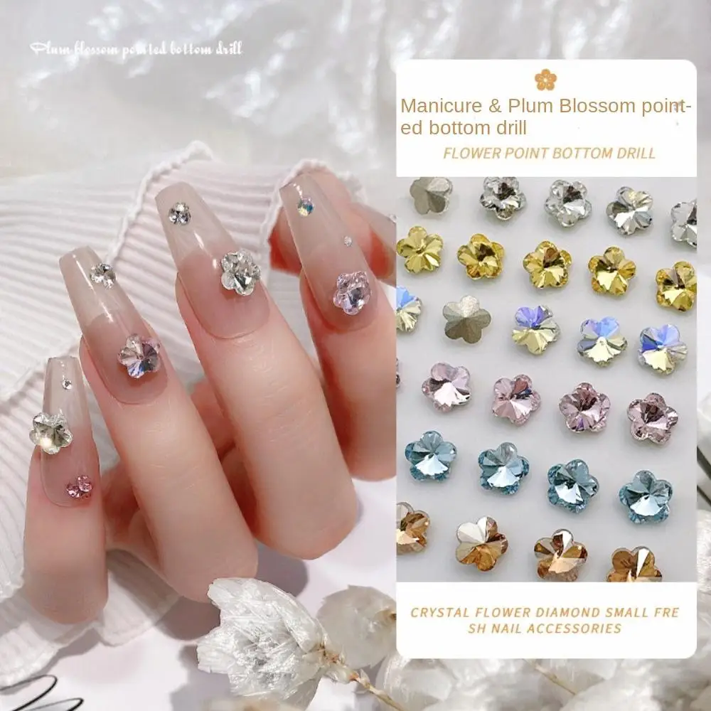 

Blossom Fashion Nail Ornament Flowers Nail Decorations Blossom Nail Rhinestones Flowers Nail Drills 3D Nail Jewelry