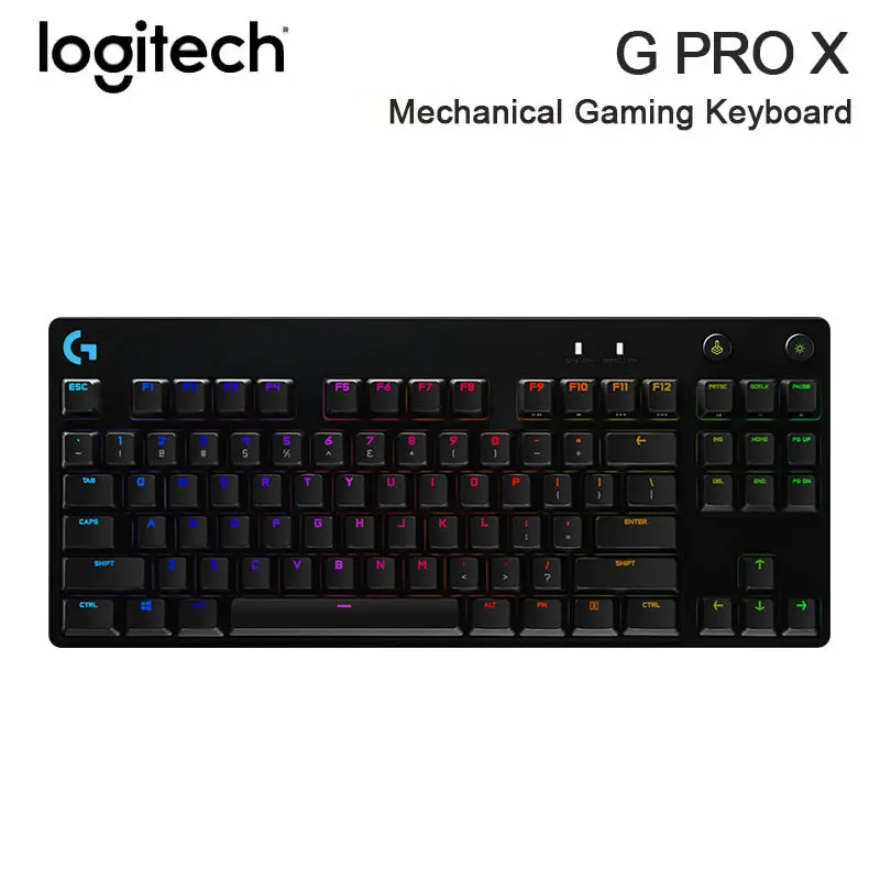 

Механическая игровая клавиатура Logitech G PRO X с USB, совместимая с Windows и macOS, специально для профессиональных игроков