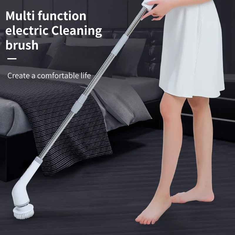 8-in-1 Multifunctional Electric Cleaning Brush USB Charging Bathroom Wash  Brush Kitchen Cleaning Tool Household Cleaning Brush - AliExpress