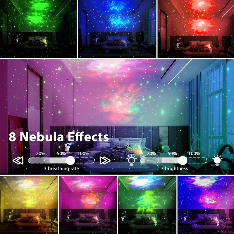 Mini Starry Sky Projector Astronaut Lamp Starry Night Light Wedding Room Decoration For Baby Bedroom  Children Birthday Gift