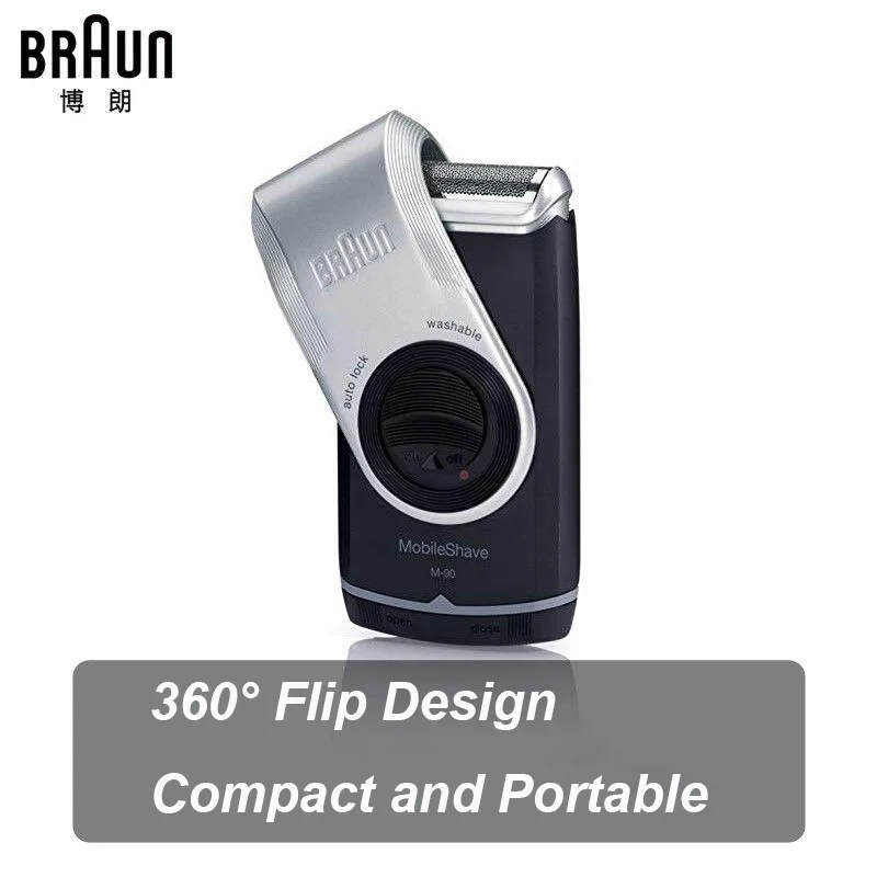 Braun M90 Mini Shaver Portable Electric Shaver Battery Powered Shaving Beard Machine 6