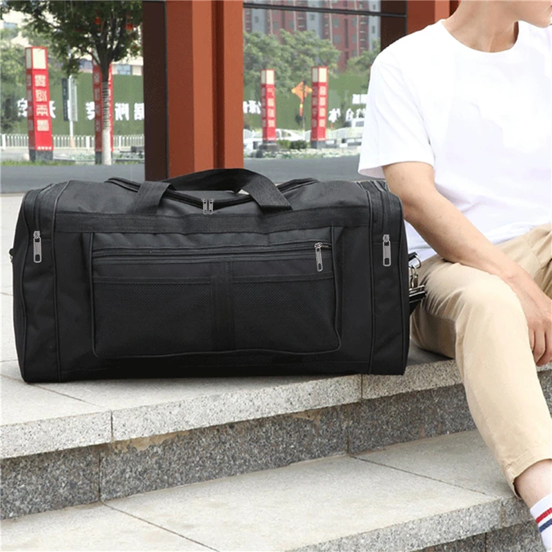Men Women Nylon Travel Duffel Bag Carry On Luggage Bag Large Capacity Weekender Gym Sport Holdall Overnight Pouches
