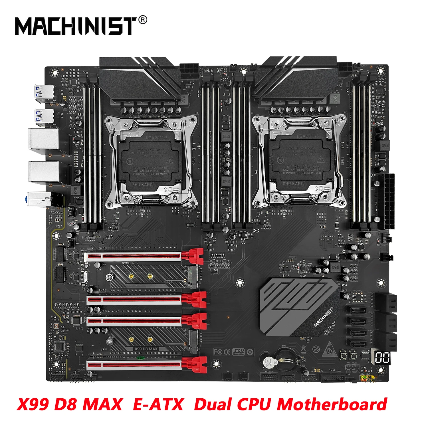 X99 マザーボードとDual Xeon + CPU + メモリー マザーボードx99デュアルcpu Lga 2011 v3 2011-3 xeon 8 x ddr4