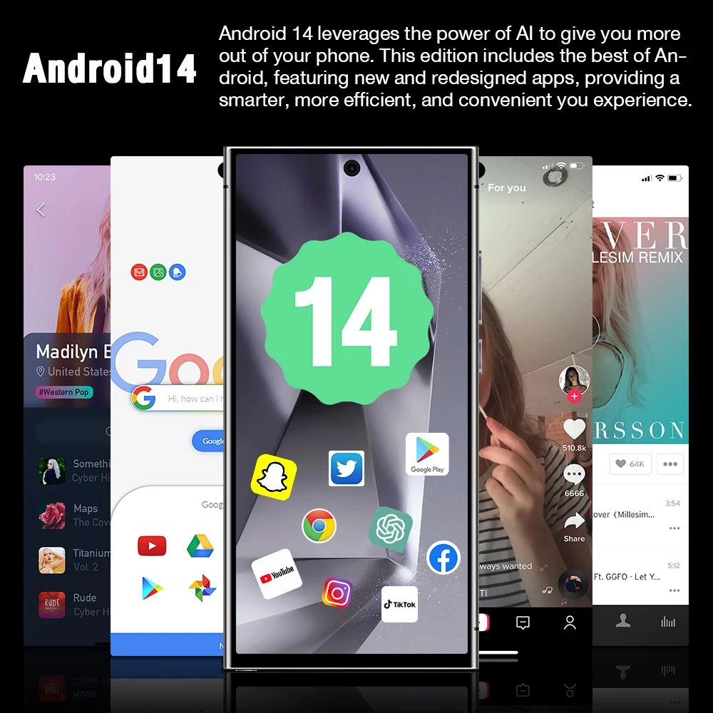 Smartphone voice message phone cordless phone wired phone phone handset New S24 Ultra Smartphone Original 7.3 Inch Android Moblie Phones Unlocked 5G Dual Sim Global Version CellPhones