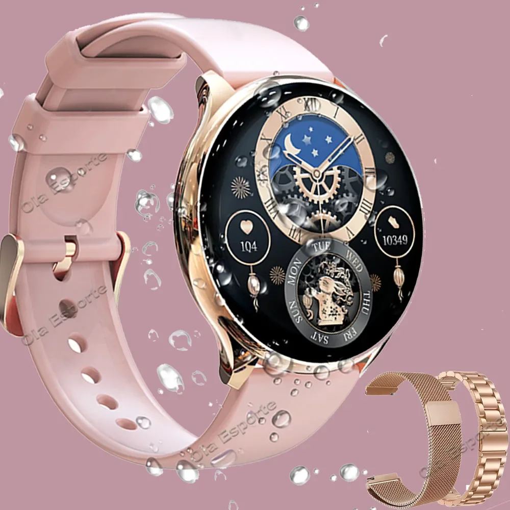 

New Bluetooth Call Smart Watch Women 360*360 Custom Dial Smart Watches Women Men Sport Fitness Tracker Heart Rate Smartwatch G35