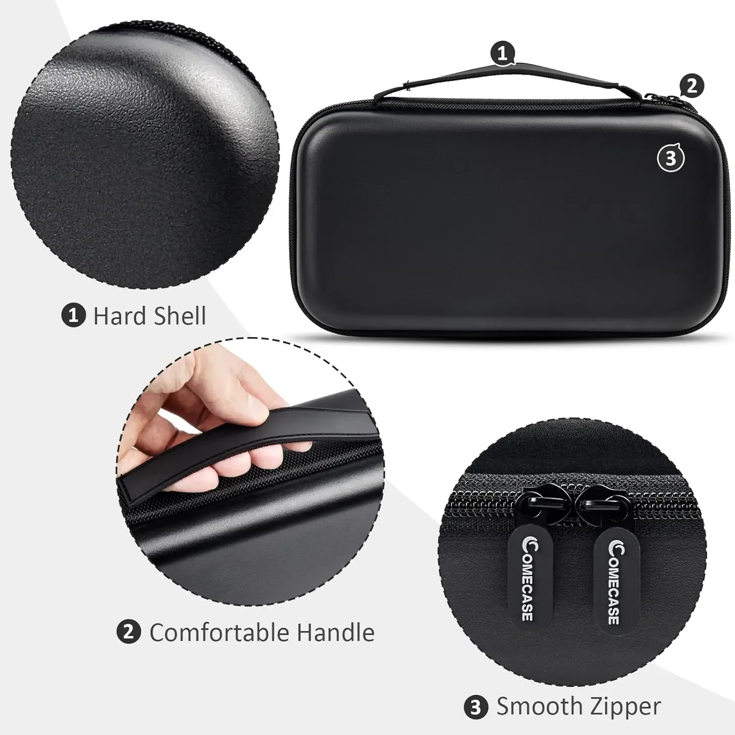 (Case only) Wireless Microphone Case Compatible with JBL Wireless Two Microphone System, Handheld Dual Mic Travel Storage Bag