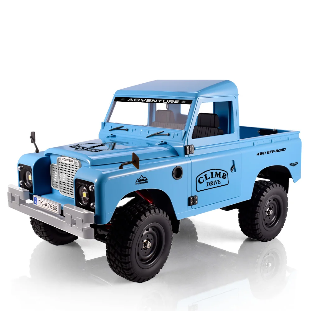 9IMOD RC 크롤러 1:10 4WD 듀얼 속도 380 모터 LED 조명 오프로드 트럭 RTR