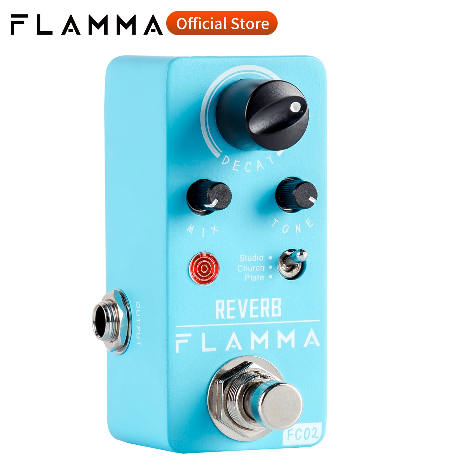 Flamma Fc02 Electric Guitar Pedal Reverb Effects Pedal With