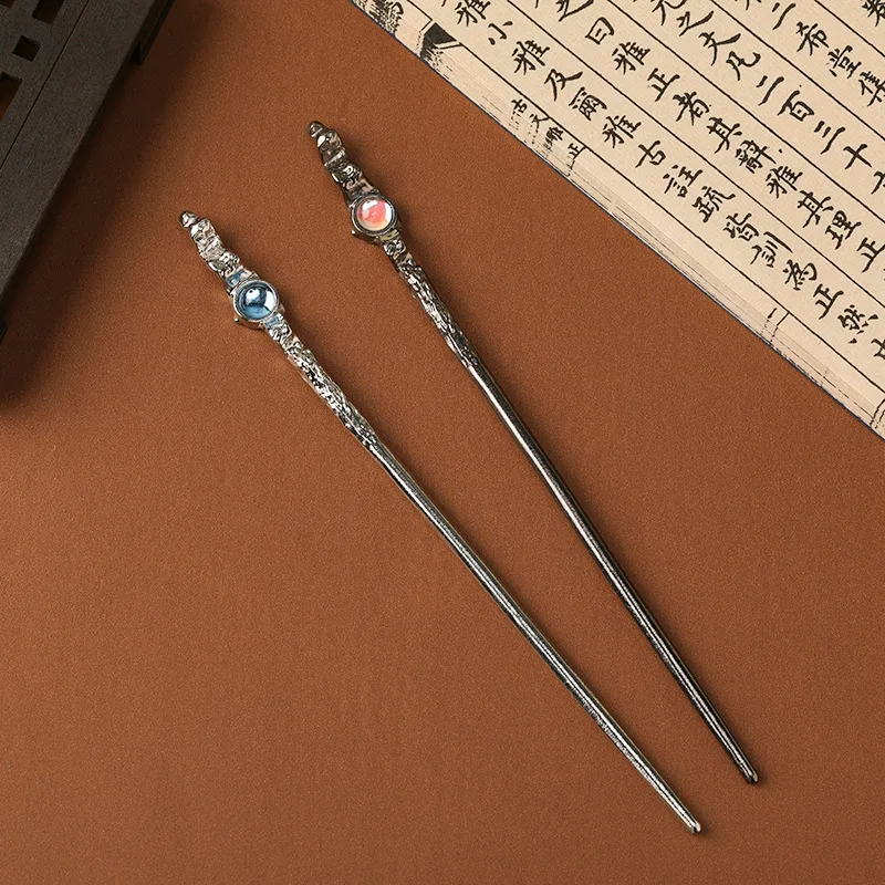 4er Set Mondstein-Haarspangen – Elegante Dutt-Stecker Im Vintage-Stil Für Langes Haar