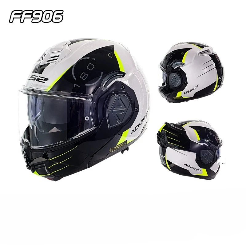 LS2 FF906 ���� Ǯ ���̽� �ø� �� ���, ���� ���� ���, ���� ����, Casco Moto ���̽� �����ε� Capacete ls2 ��ǰ��
