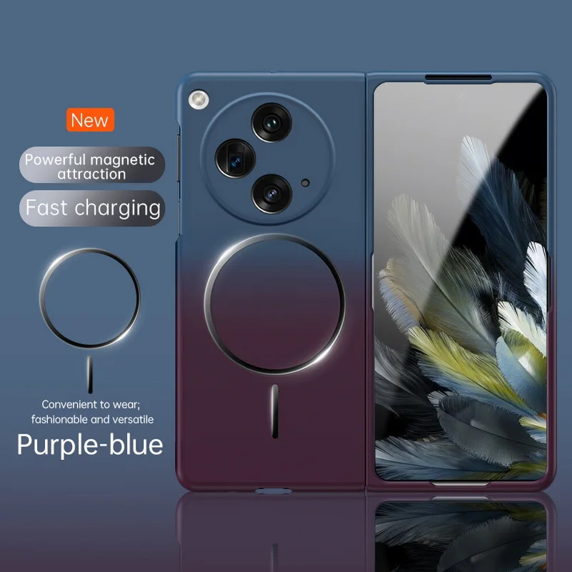 Delicate and Skin-friendly Gradient Strong Magnetic Phone Case with Camera Protection