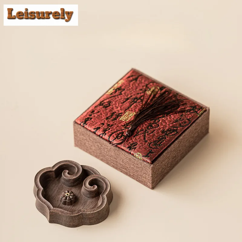Sandalwood Ruyi Incense Holder Mist Smoking Steamers Incense Burners Consecrate Scented Aromatic Candles Censer Teaware Craft