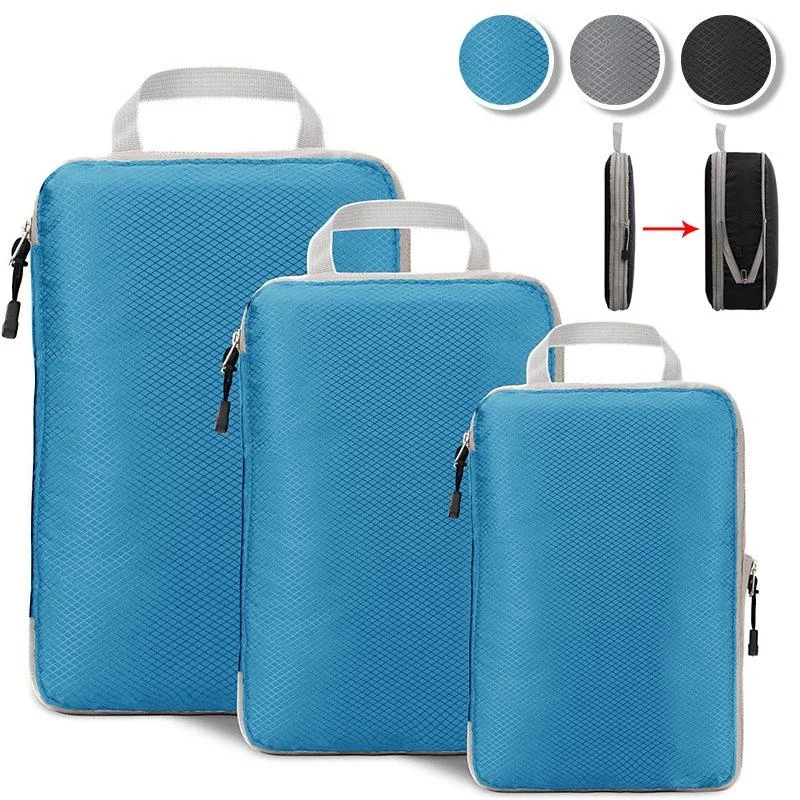 

Waterproof Compression Packing Cubes for Suitases,Extensible Suitcase Organiser,Lightweight Travel Luggage Organizer Packing Bag