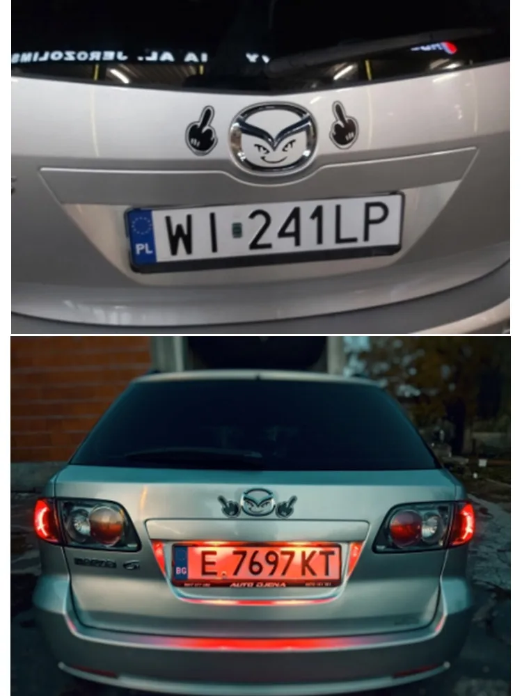 Car Stickers Cartoon Funny Creative Decals For Mazda Logo Tail