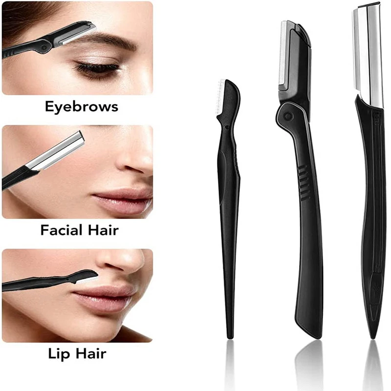 3-11PCS Eyebrow Trimmer Set Scissors Tweezers Eyebrow Razor Scraping Eyebrow Comb Razor Eyebrow Clip Makeup Tools Sets 4