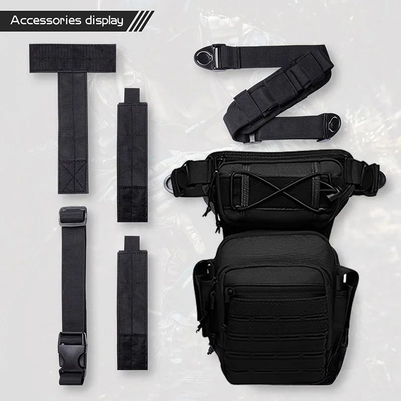 Tactical Leg Bag Durable Nylon Utility Tool Belt Pack Pouch Adjustable Military Eco Waist Outdoor Hunting Multifunctional Bags 4