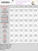 Plus Size 5XL VONDA Women Long Maxi Dress Vintage Indie Folk Patchwork Printed Vestidos 2025 Summer Sundress Party V-Neck Robe - Image 6