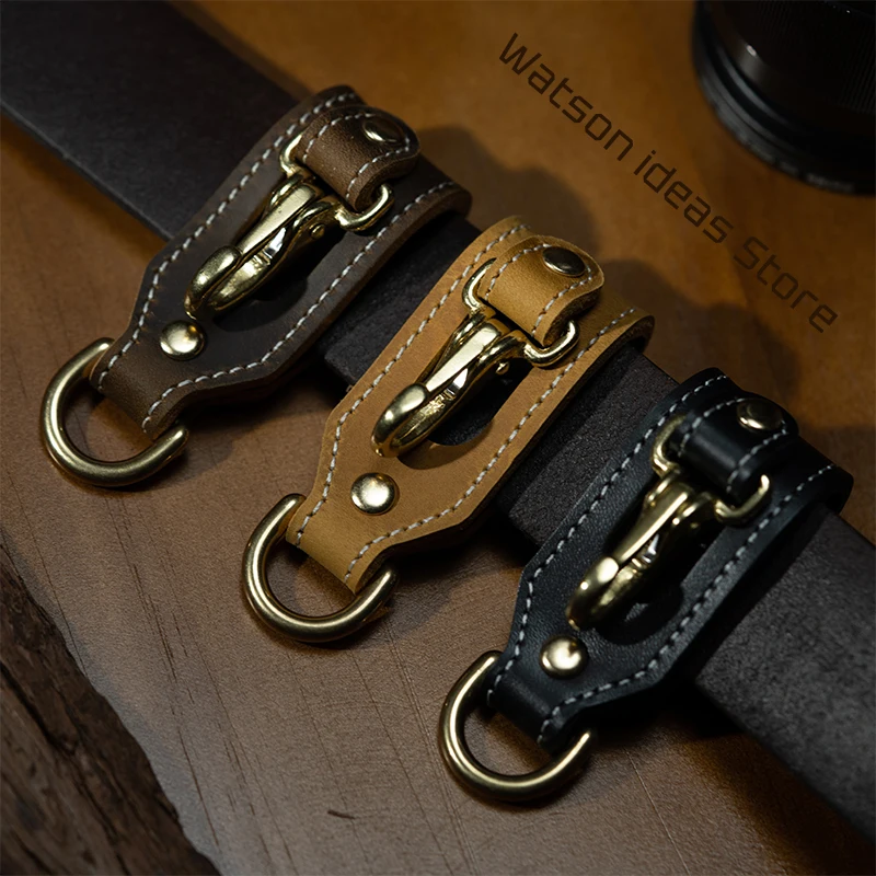 HandmadeGenuineLeatherHandcraftCarCowhideKeyChainVintageMen