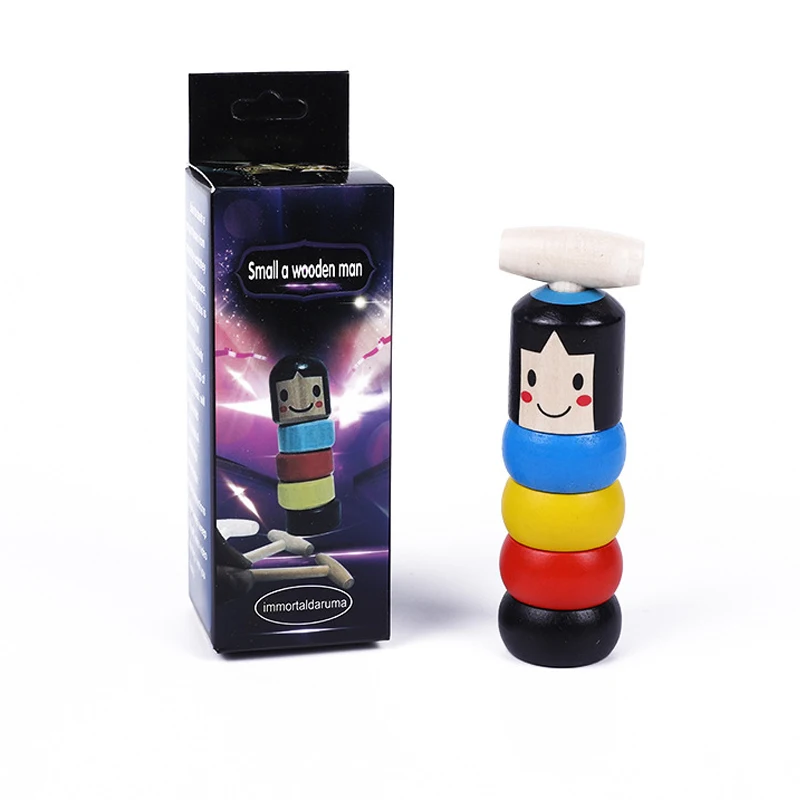 재미 있은 불멸의 Daruma 깨지지 않는 나무 남자 아이들을위한 멋진 물건 마술 트릭 파티 게임 Juguetes Novedosos