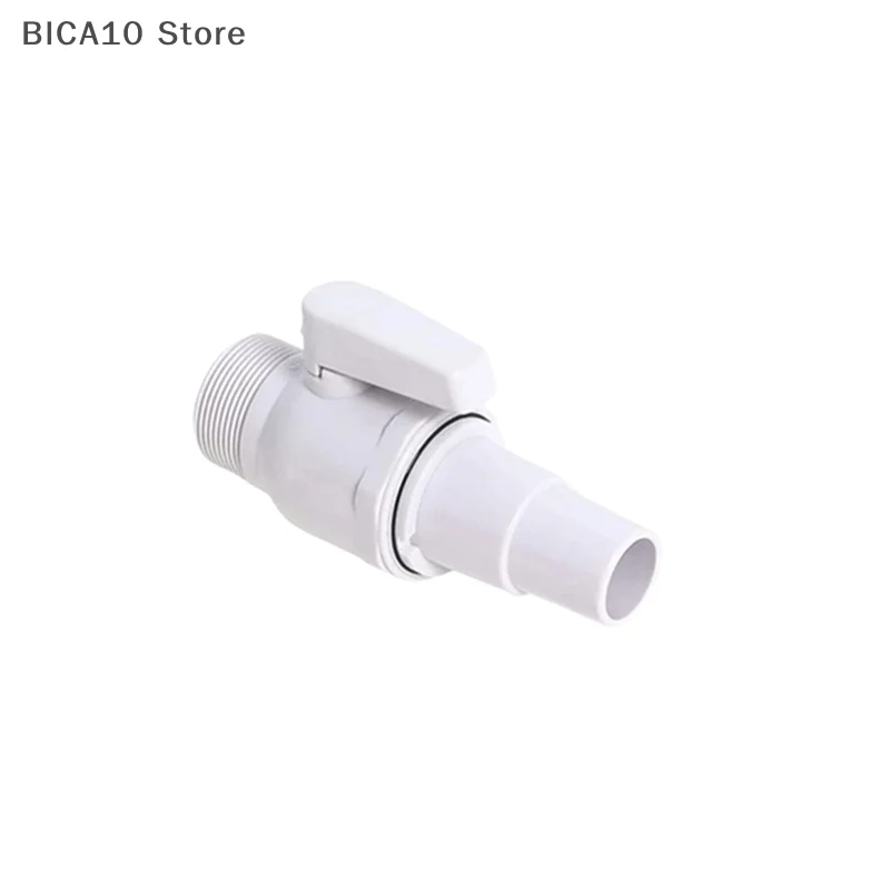 2-Way Ball Valve Pool Pump Valve 1.5-1.25in Pool Filter Stop Connector Maximum 50 PSI Pressure Rating for Swimming Pools