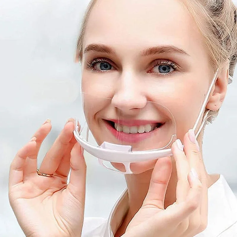 Kitchen Hygienic Safety Mask Protection Splash-proof Transparent Food Mouth and Nose 10pcs