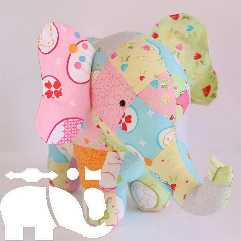 YOMDID Lovely Elephant Templates DIY Toys Decoration Acrylic Template Handcraft Patchwork Ruler Sewing Pattern With Instruction, sewing template