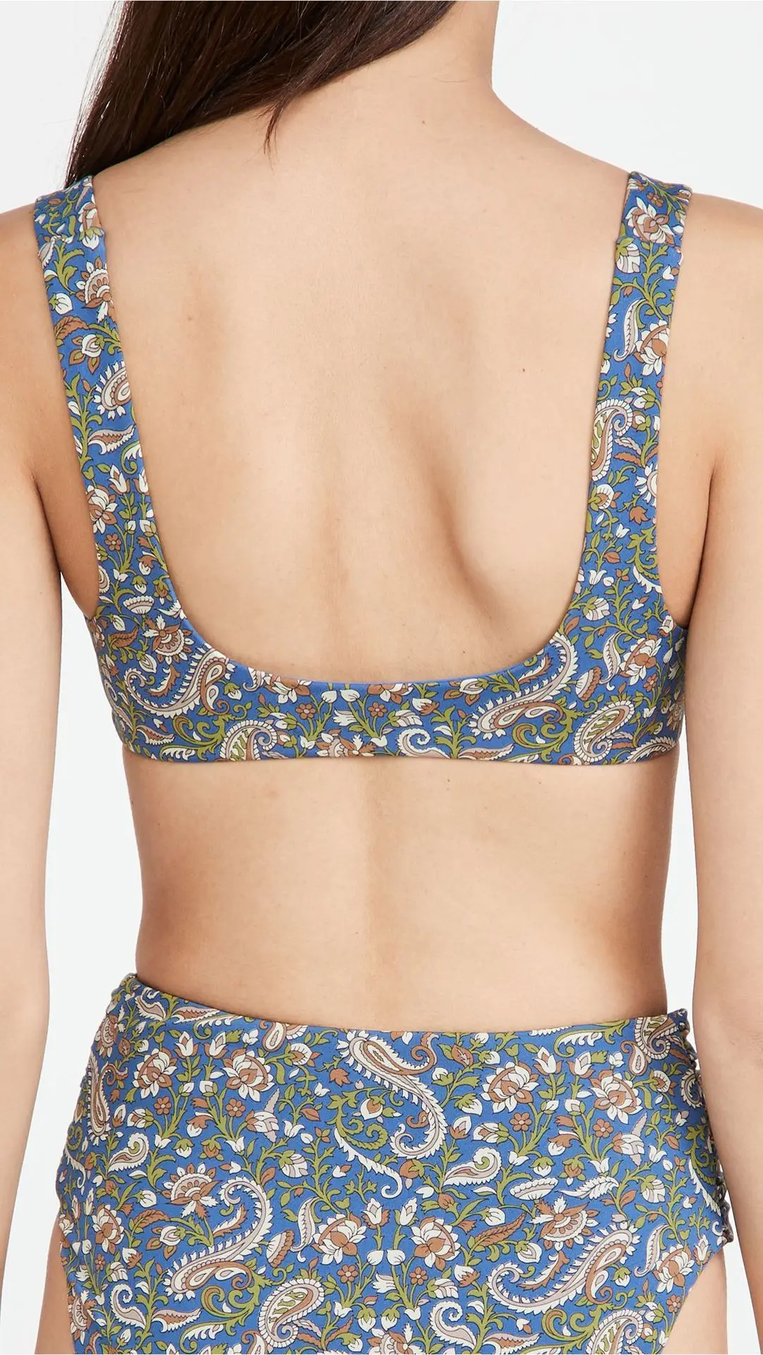 Flower Bikini New Arrival Retro Printed Swimwear Two-piece Bowknot High Waist Backless Swimsuit Women