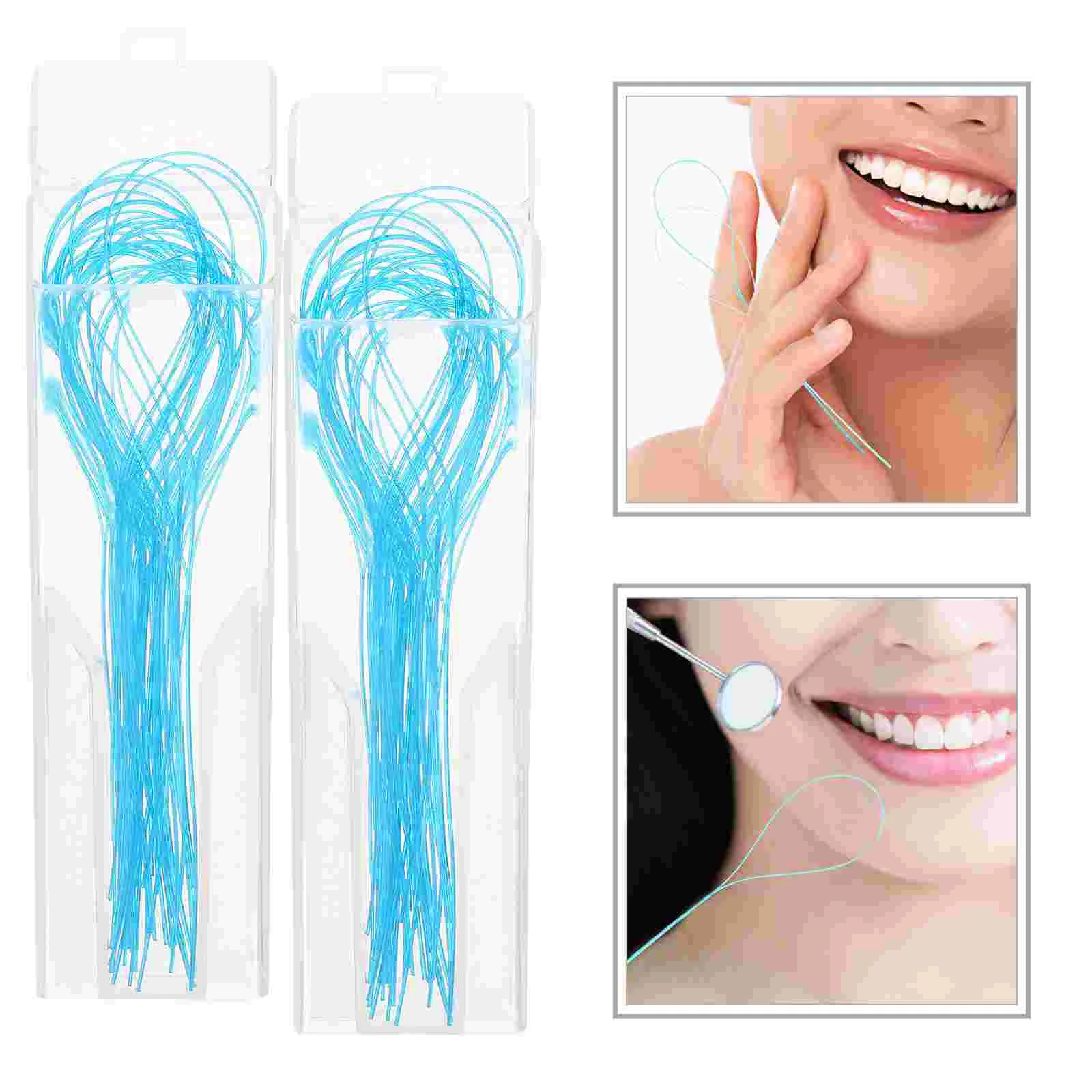 

Dental Floss Threading Supplies Teeth Threaders For Braces Cleaning Toys