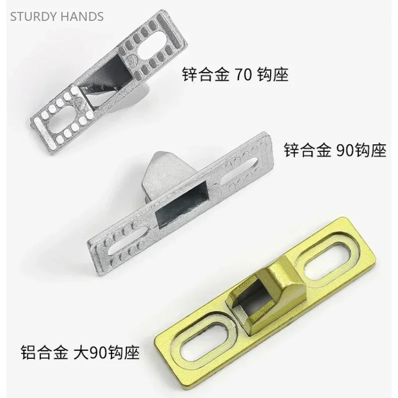 Sliding Door Latch 1PCS Zinc Alloy Old-fashioned Window Lock Hook Seat