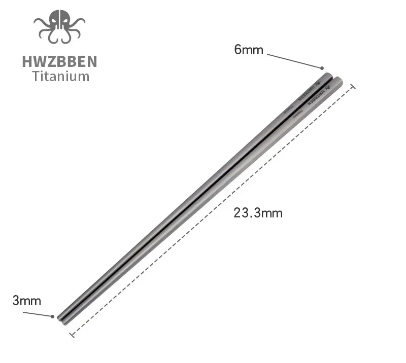 HWZBBEN 티타늄 야외 캠핑 식기 젓가락 포크와 스푼 세트 경량 휴대용 식기류