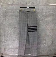 Factory Direct Tb Tom Autumn/winter New Black Four-in-one Plaid Trousers Casual Fashion Comfortable Versatile Suit Trousers 1