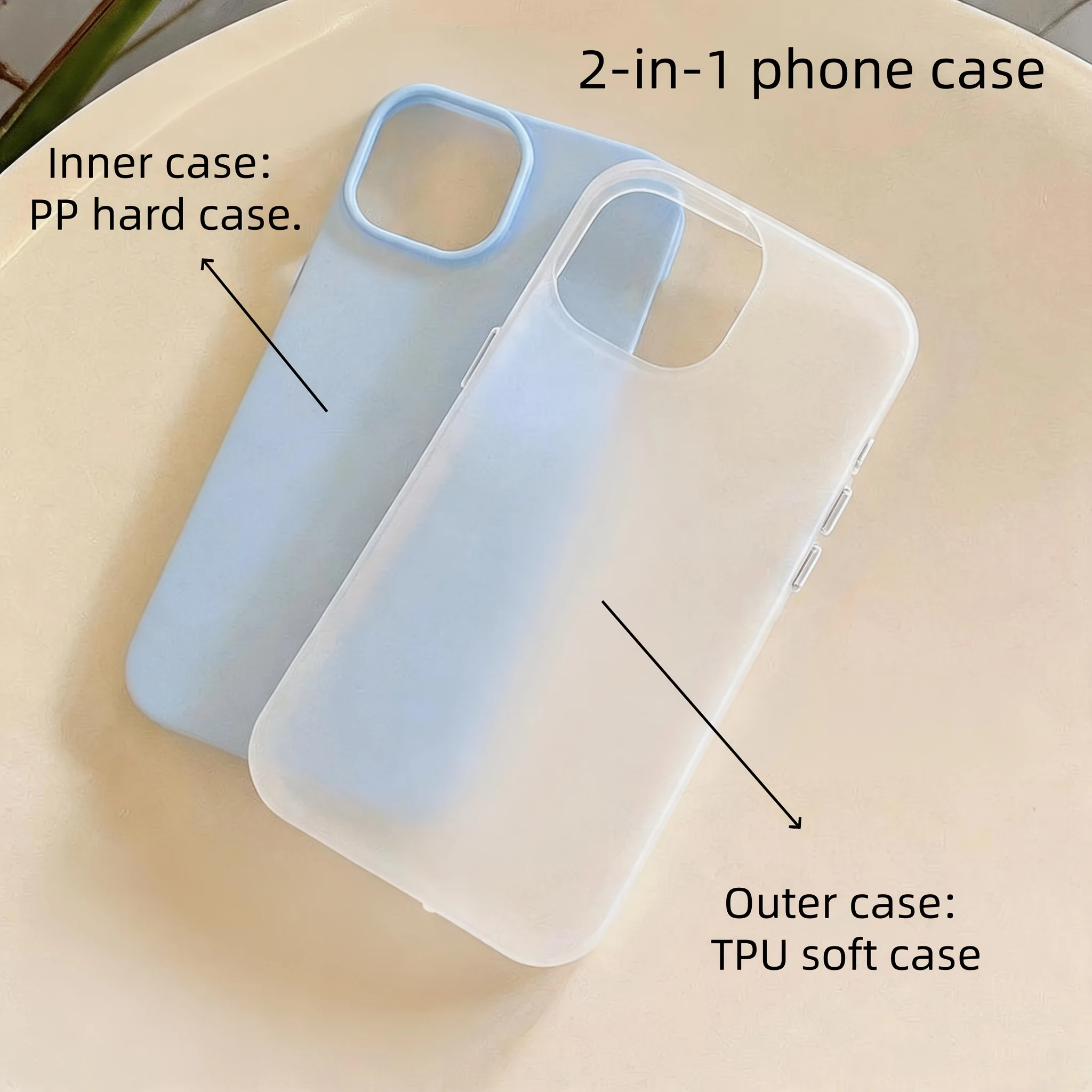 Luxury Candy Color Jelly Phone Case - Soft Silicone 2-in-1 Dopamine Back Cover