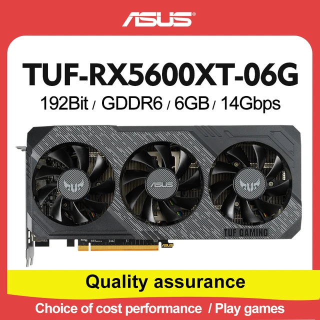 mareridt skammel Forræderi Asus high-end unique AMD TUF RX5600XT-06G game GDDR6 192 bit game desktop  computer graphics card PK RTX2060 _ - AliExpress Mobile