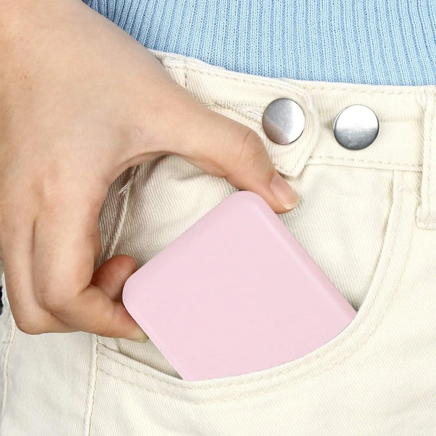 LED 조명이 있는 2023 메이크업 미러, 휴대용 접이식 소형 Lumineux 여행 스마트 핑크 화장대 거울, 메이크업 도구