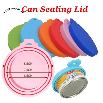 2-5PCS 3In1 Reusable Silicone Can Lid For Most Sizes Of Dog And Cat Cans To Maintain Freshness Kitchen Organization Pet Supplies 1