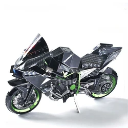 3D Metal Puzzle Model Kawasaki Ninja H2R Highly Difficult Jigsaw Kids Toys Learning  Education Puzzles for Adults Metal Earth