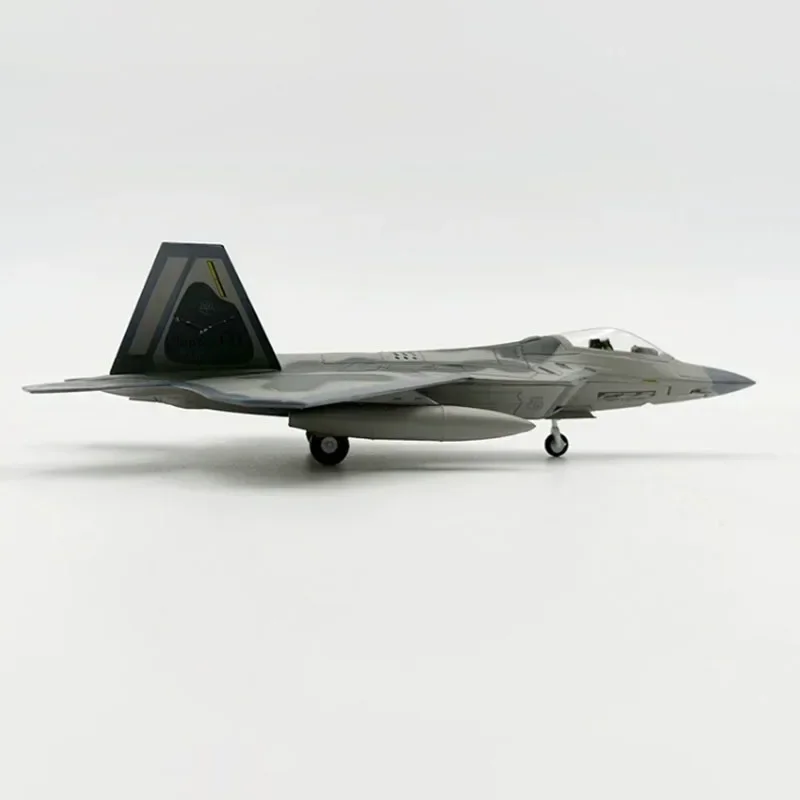 AMER 1/100 스케일 군용 모델 장난감 록히드 F-22 F22 랩터 파이터 USAF 미 공군 다이캐스트 금속 비행기 모델 장난감