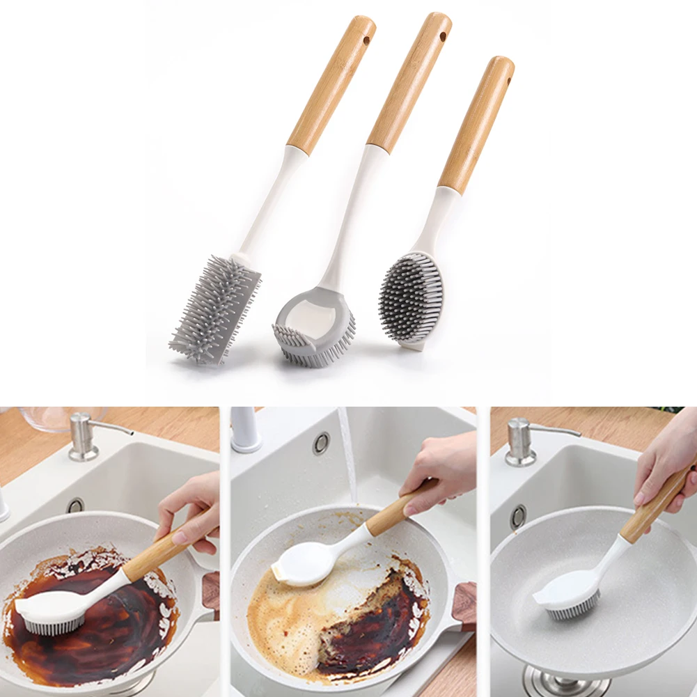 

Cup Brush Cleaning Long Handle Wooden Handle Nylon Bristles Small Brush Cup Cleaning Bottle Brush Accessory