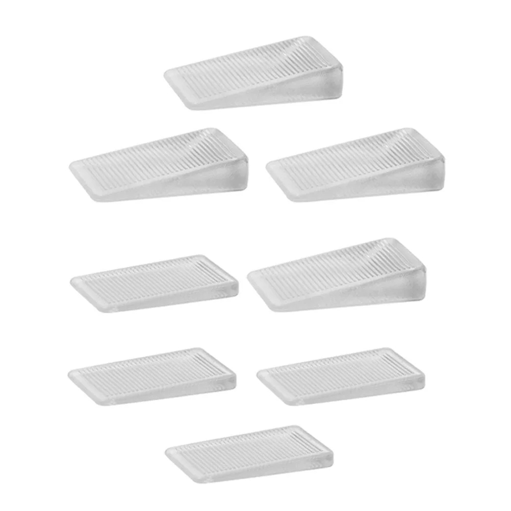 

8pcs Clear Table Shims Level Wedge Leveling Shims Bed Shims Toilet Shims for Fixing Wobbly Tables Desks Chairs Patio Furniture