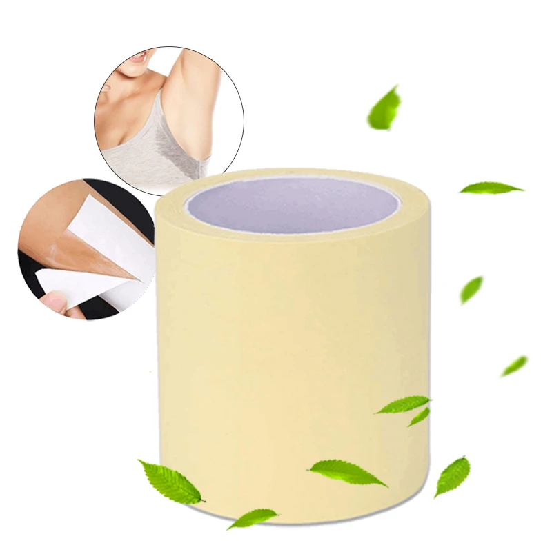 1 Roll Disposable Armpit Prevent Sweat Pads Transparent Underarm Dry Dry Antiperspirant Sticker Keep Sticker TSLM2