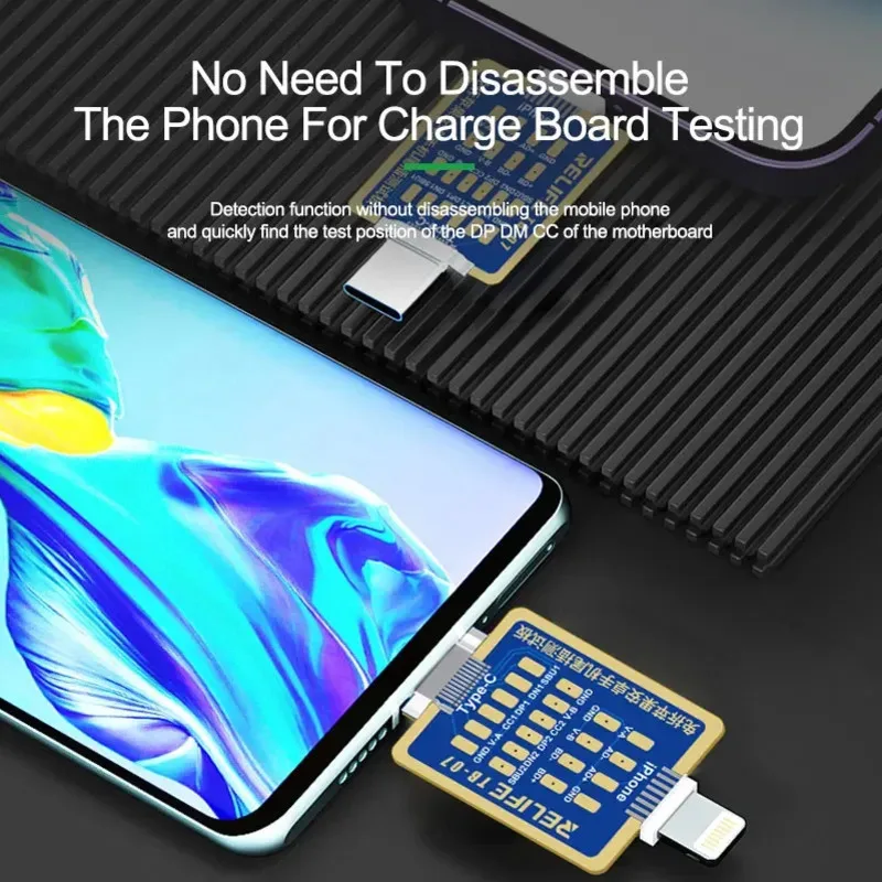 

RELIFE TB-07 Type-C/USB Dock Flex Test Board For iPhone And Android Phone U2 Battery Power Charging Dock Flex Easy Testing Tool