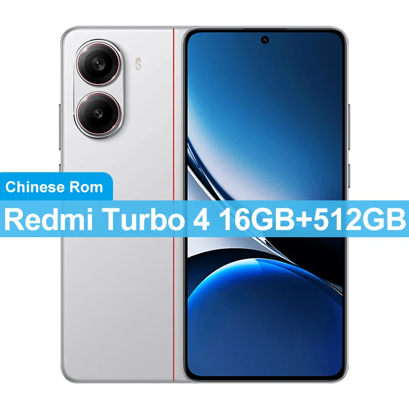 China Version Xiaomi Redmi Turbo 4 256GB/512GB 50MP+20MP Camera