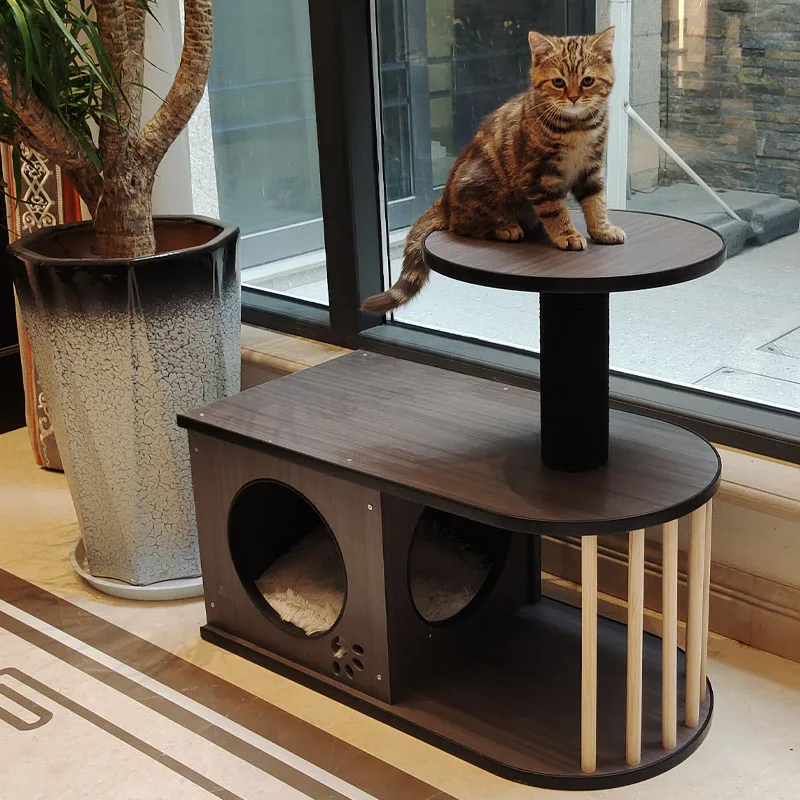 

Водонепроницаемый Деревянный Маленький шлифовальный Когтевран, рамка для кошек, прикроватный столик, гнездо для кошек, встроенная Вертикальная игрушка для кошек, дерево для кошек, игрушка для кошек