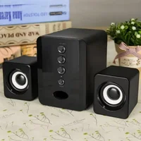 XIKCU Universal Full Range 3D PC Speaker Box Sound Bar Stereo Subwoofer Bass DJ Music Computer Speakers USB for Laptop Phone TV - Image 3