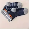 Children's car cartoon stripe pattern mid tube socks are comfortable, breathable, highly elastic, sweat absorbing, and odor resi 6