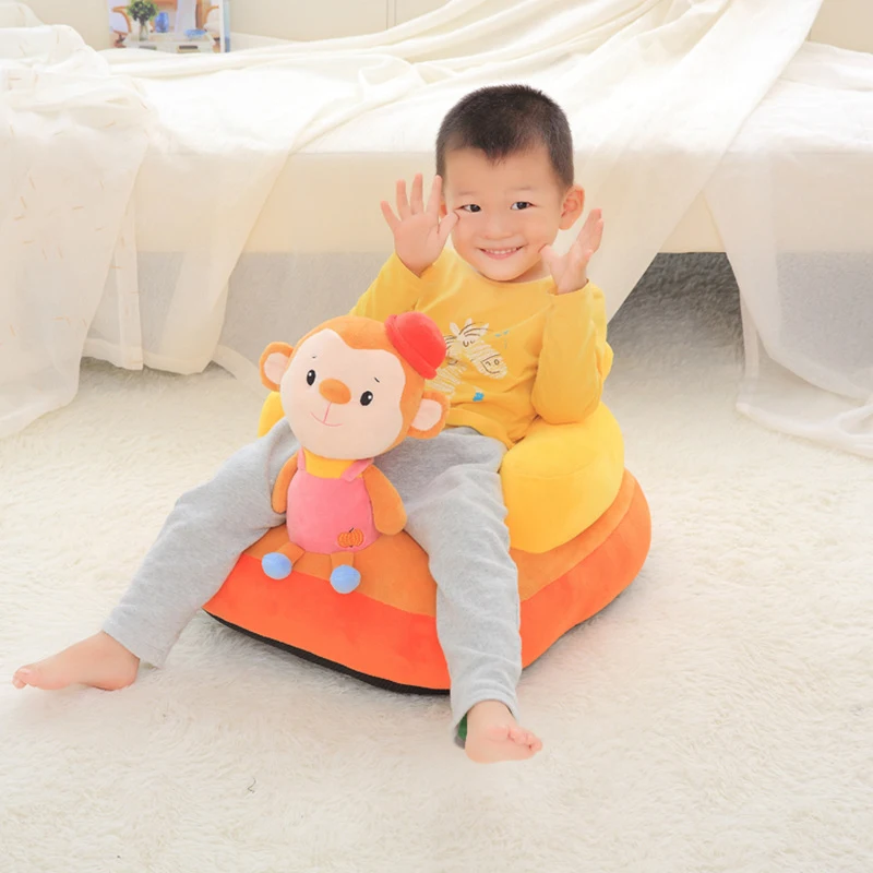 Cute Soft Stuffed Baby Seat Plush Toy Animal Toys Infant Back Support Learning Sit Safety Baby Sofa Feeding Chair Seat Kid Gift stretchy car seat cover stroller beast feeding scarf baby carseat canopy privacy nursing shield