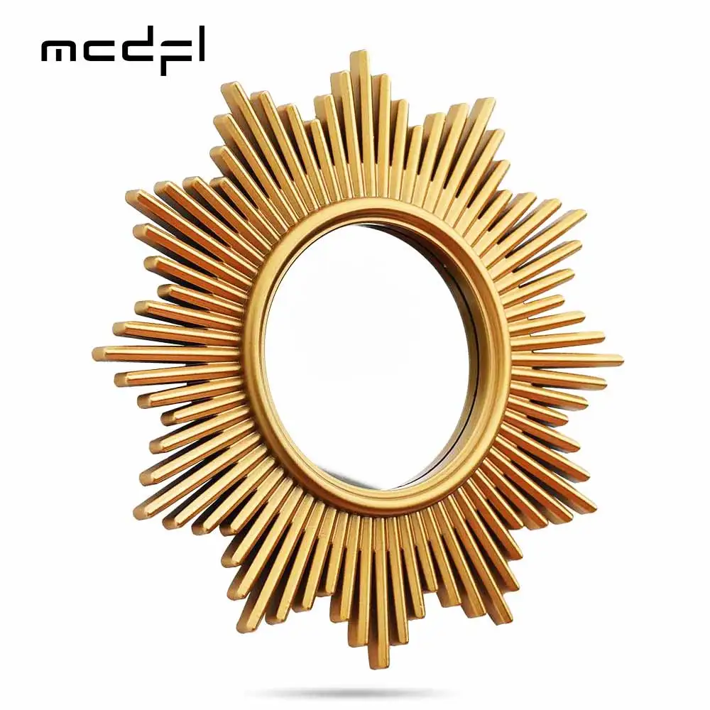 MCDFL Sun Mirror Elegant Sunburst Round Mirrors Golden To Decorate Room mcdfl-sun-mirror-elegant-sunburst-round-mirrors-golden-to-decorate-room