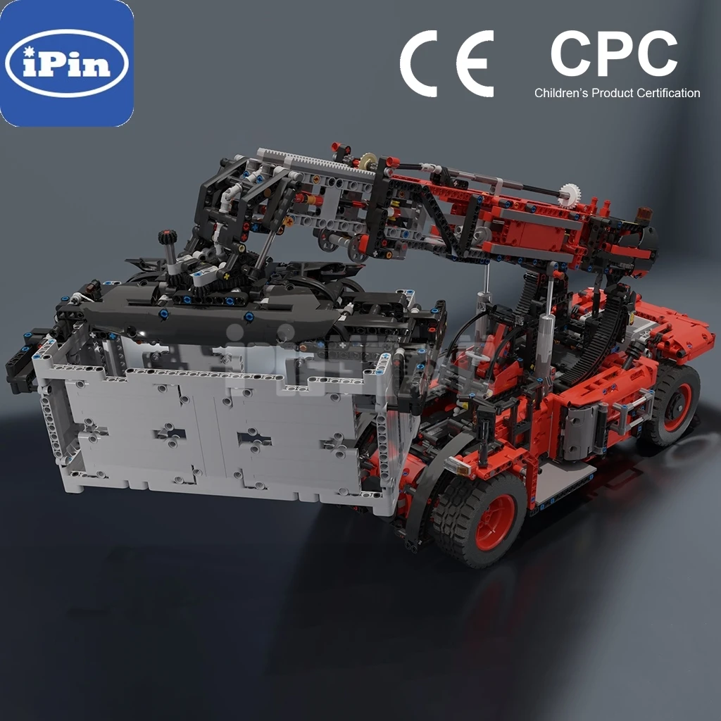

Moc-56222 large container front crane 3500pcs splicing building block technology assembly New Year gift