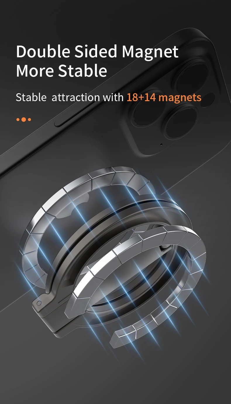 2024 neue Mobiltelefone, starker Magnetständer für Magsafe, doppelseitiger Magnethalter für iPhone, Xiaomi, Samsung, Desktop-Ordnerhalterung – Detail 5